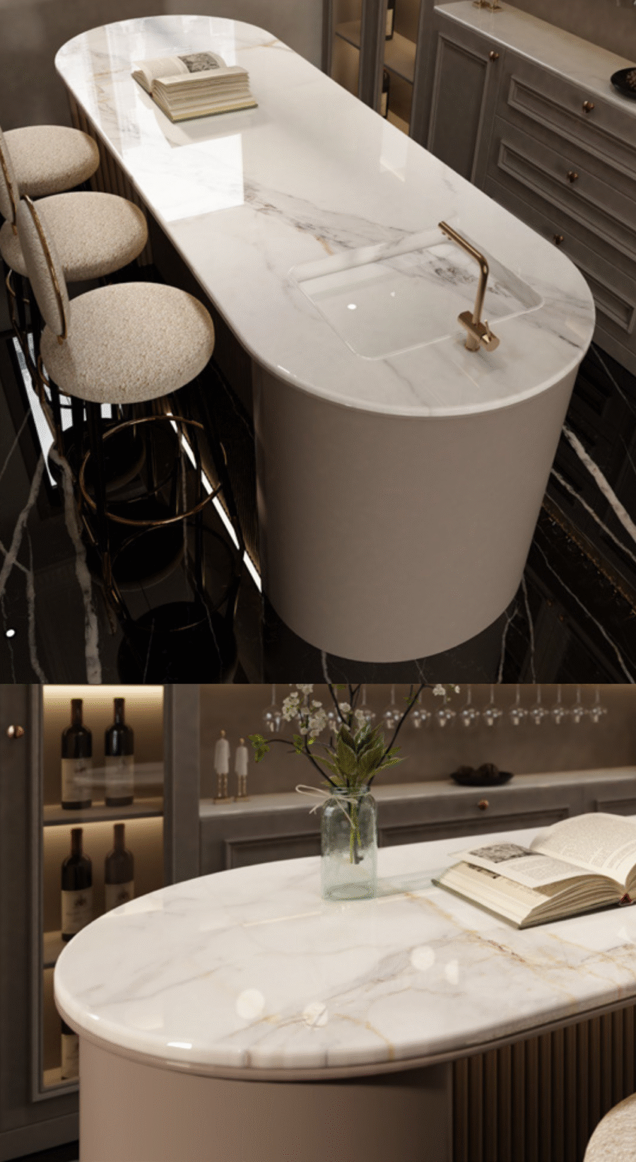 Đá Nung Kết Calacatta Royale