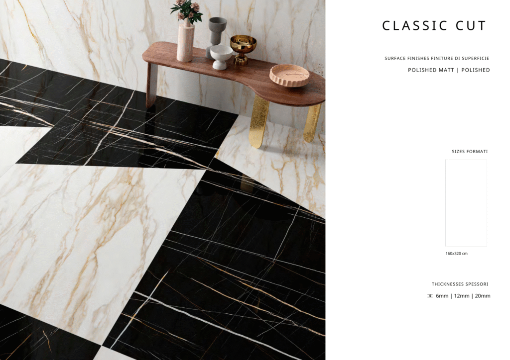 Thông số kỹ thuật Đá nung kết Classic Cut