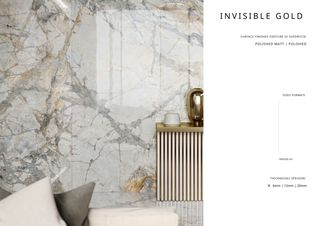 Thông số kỹ thuật của đá nung kết Invisible Gold