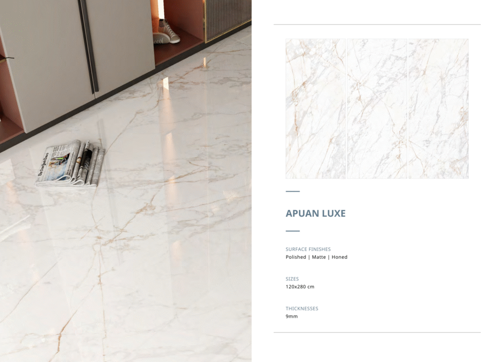 Thông số kỹ thuật của Đá nung kết Apuan Luxe