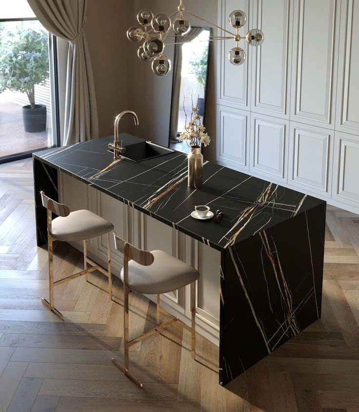 đá nung kết Sahara Noir