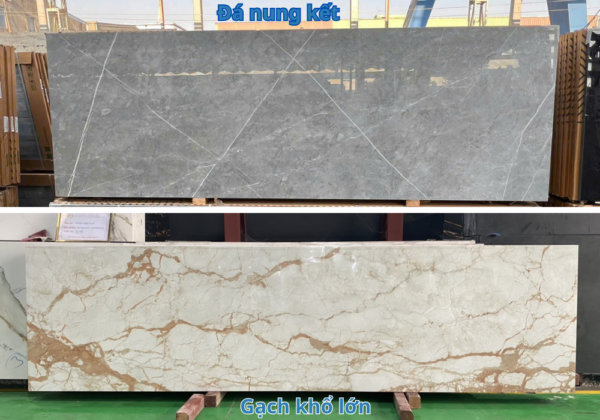 phân biệt đá nung kết và gạch nung kết