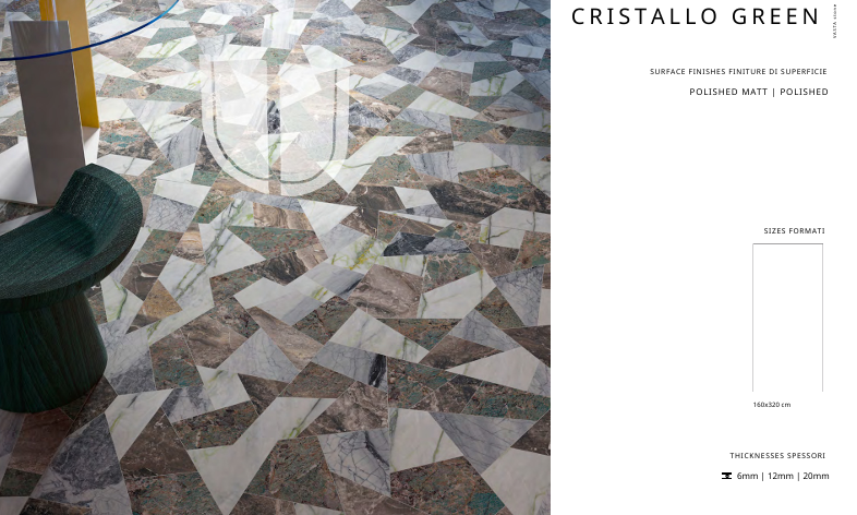 ĐÁ NUNG KẾT CRISTALLO GREEN - VASTA