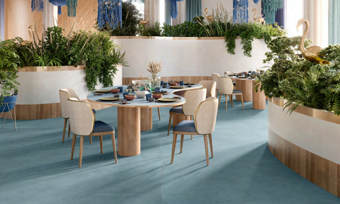 Đá nung kết Terre Ottanio với bề mặt tinh tế, màu sắc sang trọng cho nội thất hiện đại