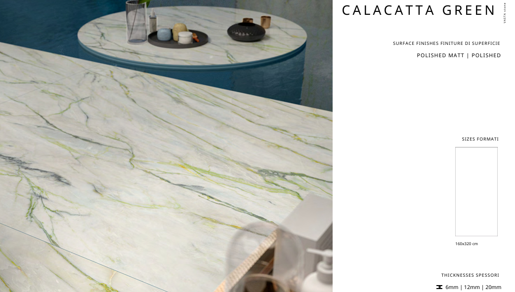 ĐÁ NUNG KẾT CALACATTA GREEN