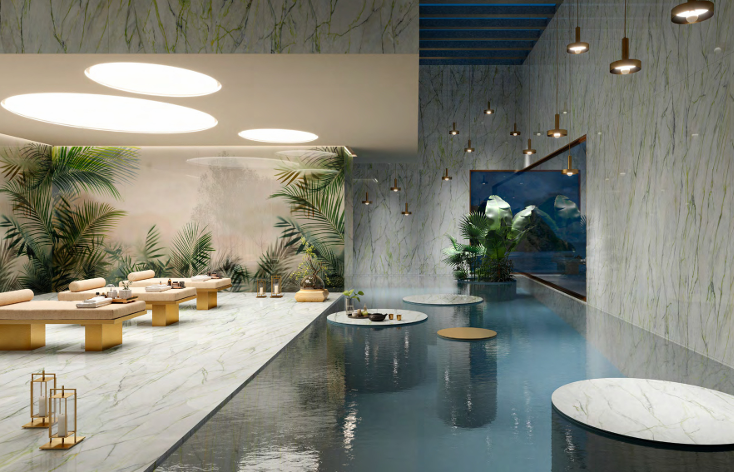 Đá nung kết Calacatta Green